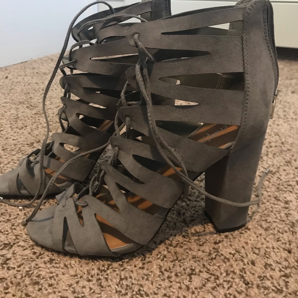 Charlotte Russe lace up heels